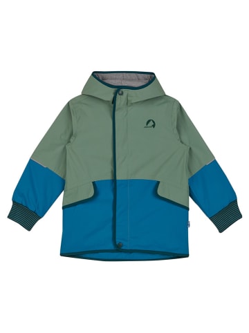 finkid Regenjacke "Moska" in Blau/ Grün