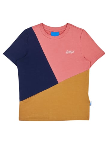 finkid Shirt "Ankkuri" in Rosa/ Senf/ Dunkelblau