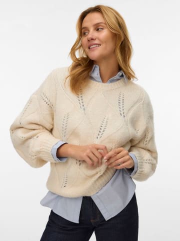 Vero Moda Sweter w kolorze beżowym
