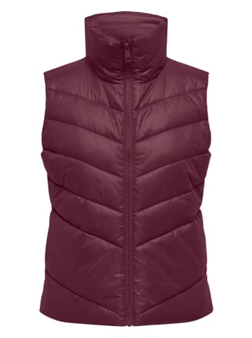 JDY Doorgestikte bodywarmer paars