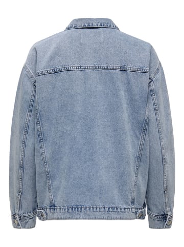 ONLY Carmakoma Jeansjacke in Hellblau
