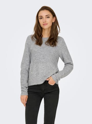 JDY Sweter "Pearl" w kolorze szarym