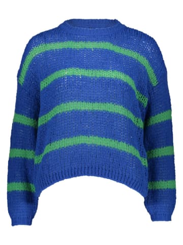 ONLY Pullover in Blau/ Grün