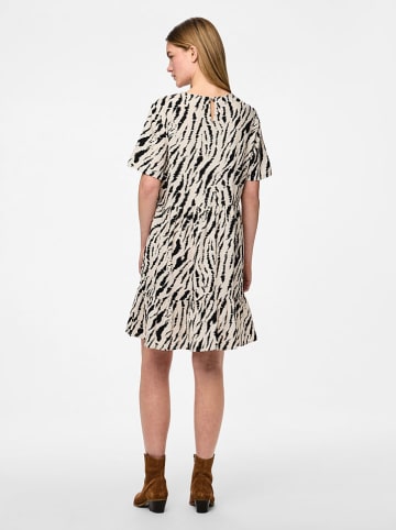 Pieces Kleid "Arlem" in Sand/ Schwarz