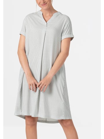 Timezone Jurk wit/donkerblauw