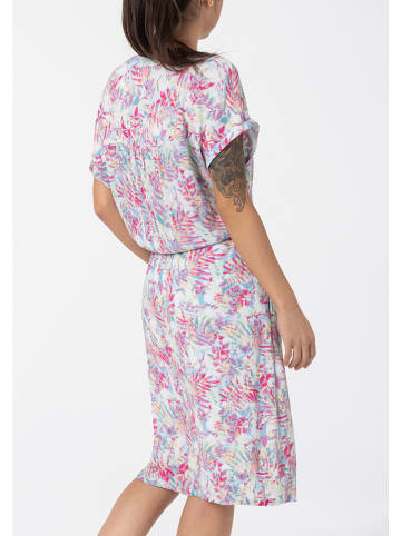 Timezone Kleid in Weiß/ Pink