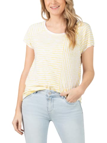 Timezone Shirt in Gelb/ Weiß