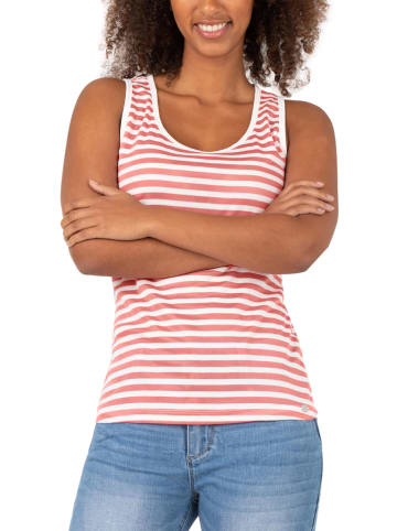 Timezone Top in Rosa/ Weiß