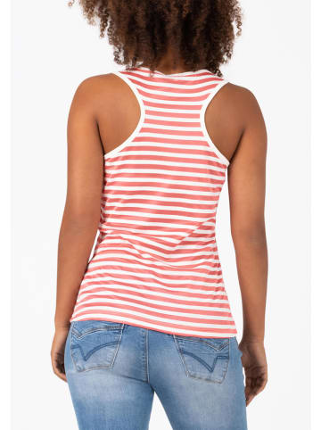 Timezone Top in Rosa/ Weiß