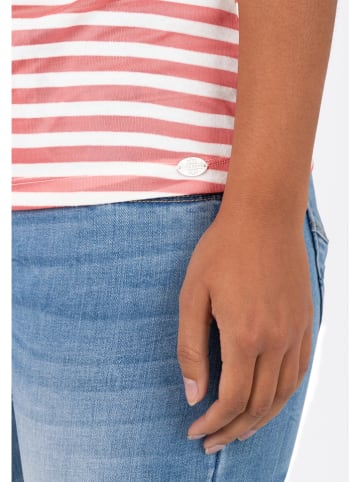 Timezone Top w kolorze jasnoróżowo-białym