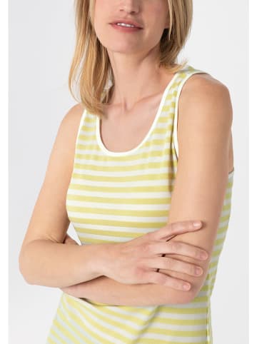 Timezone Top in Gelb/ Weiß