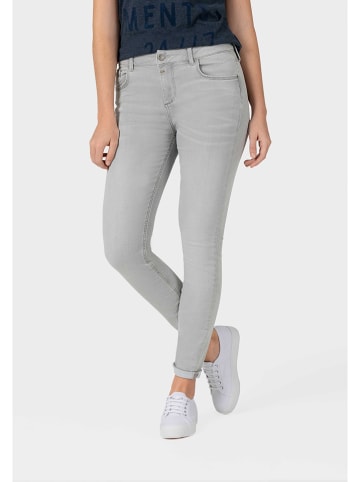 Timezone Spijkerbroek "Aleena" - slim fit - lichtgrijs