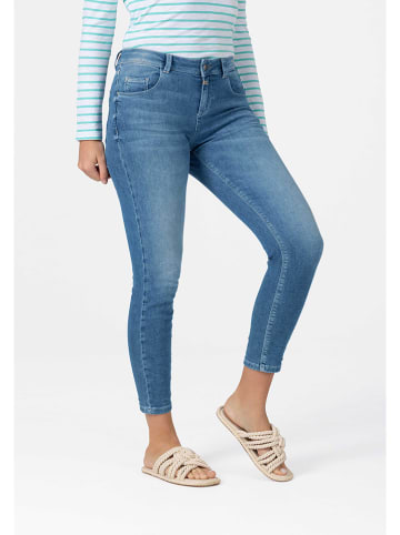 Timezone Spijkerbroek "Florence" - skinny fit - blauw