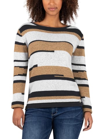 Timezone Pullover in Hellgrau/ Camel