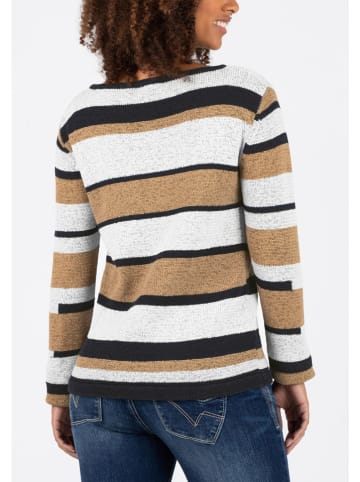 Timezone Pullover in Hellgrau/ Camel