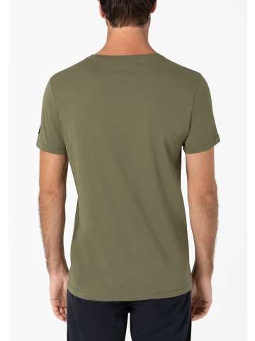 Timezone Koszulka "Photoprint" w kolorze khaki