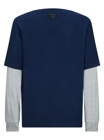 Retour Longsleeve "Guido" in Dunkelblau