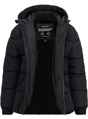 Retour Doorgestikte jas "Alrik" zwart