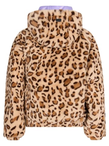 Retour Omkeerbare doorgestikte jas "Fezna" paars/beige/bruin