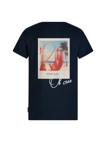 Retour Shirt "Damon" donkerblauw