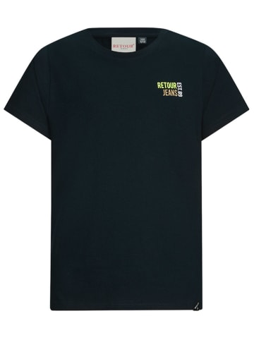 Retour Shirt "Raoul" donkerblauw