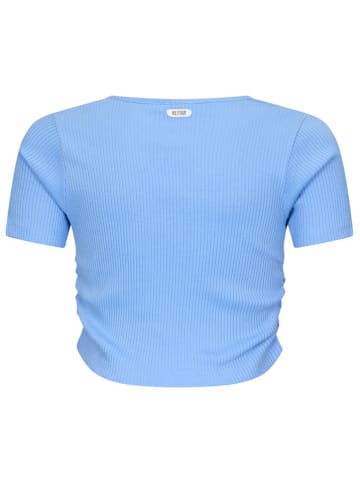 Retour Shirt "Rouen" lichtblauw