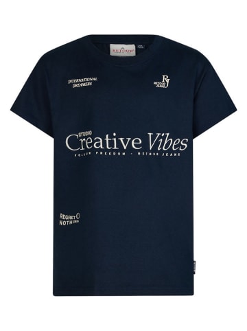 Retour Shirt "Randy" donkerblauw