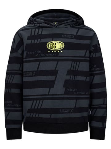 Retour Hoodie "Fast" in Grau/ Schwarz