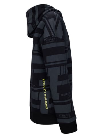 Retour Hoodie "Fast" in Grau/ Schwarz