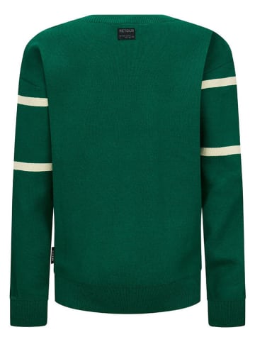 Retour Sweter "Flip" w kolorze zielonym