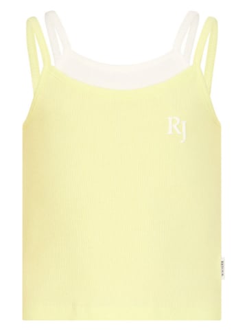 Retour Top "Erline" geel/wit