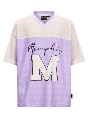 Retour Shirt in Beige/ Lila