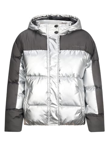 Retour Kurtka pikowana "Pom" w kolorze srebrno-antracytowym