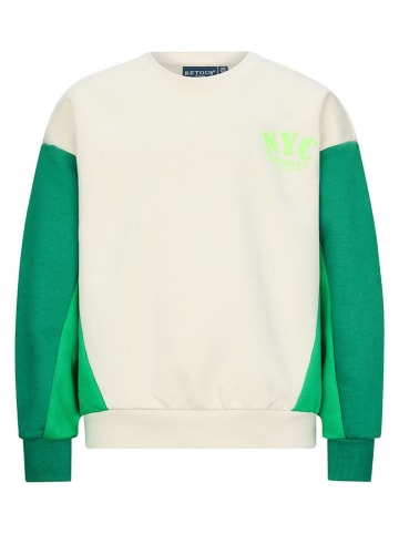 Retour Bluza "Kikki" w kolorze kremowo-zielonym
