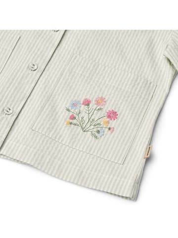 Wheat Blouse "Ghita" lichtgrijs/wit