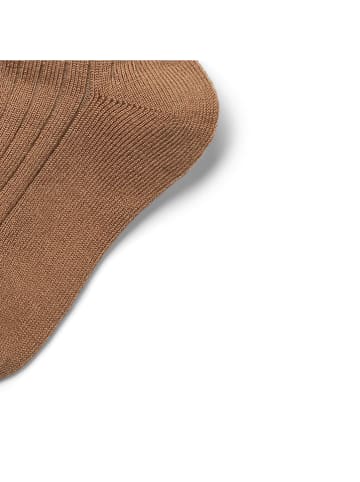 Wheat Woll-Socken in Hellbraun