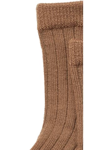 Wheat Wollen sokken lichtbruin