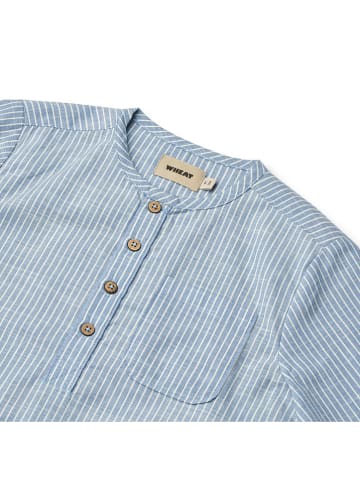 Wheat Blouse blauw/wit