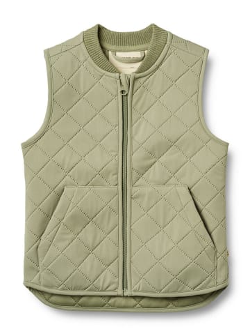 Wheat Doorgestikte bodywarmer ''Gilet'' olijfgroen