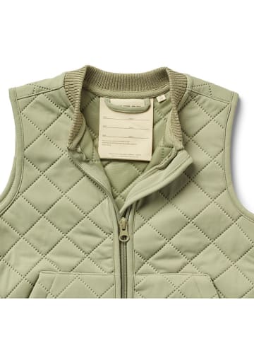 Wheat Doorgestikte bodywarmer ''Gilet'' olijfgroen
