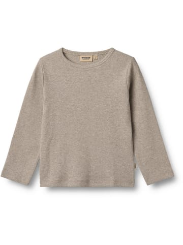 Wheat 2er-Set: Longsleeves "Milo" in Dunkelblau/ Braun/ Grau