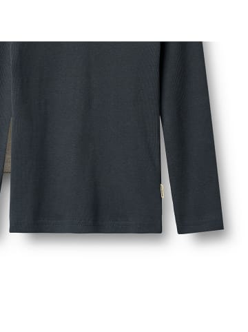 Wheat 2-delige set: longsleeves "Stig" lichtbruin/donkerblauw