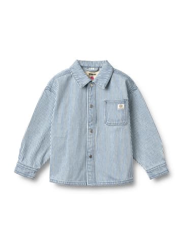 Wheat Spijkerblouse "Pappo" donkerblauw/wit