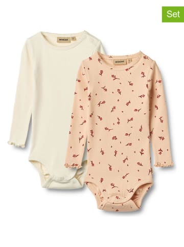 Wheat 2er-Set: Bodys "Regitze" in Creme/ Orange