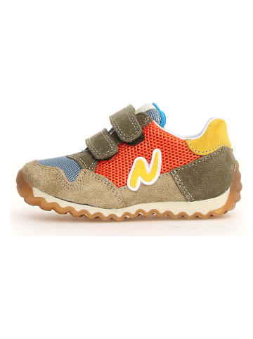 Naturino Skórzane sneakersy "Sammy 2" w kolorze khaki