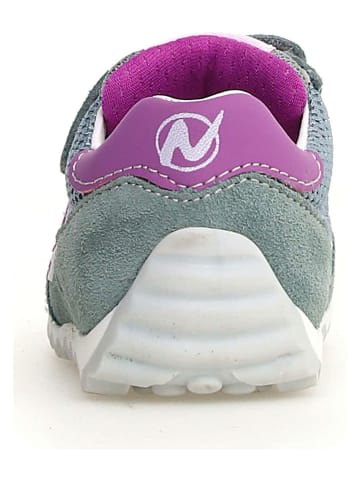 Naturino Skórzane sneakersy "Sammy 2" w kolorze zielonym