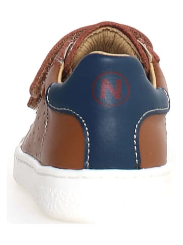 Naturino Skórzane sneakersy "Hasselt 2" w kolorze jasnobrązowym