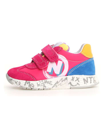 Naturino Skórzane sneakersy "Jesko 2" w kolorze różowym