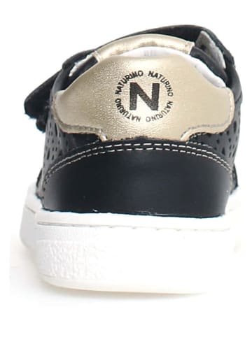 Naturino Skórzane sneakersy "Saevel" w kolorze czarnym