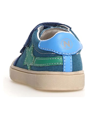 Naturino Leren sneakers "Singery" zilverkleurig